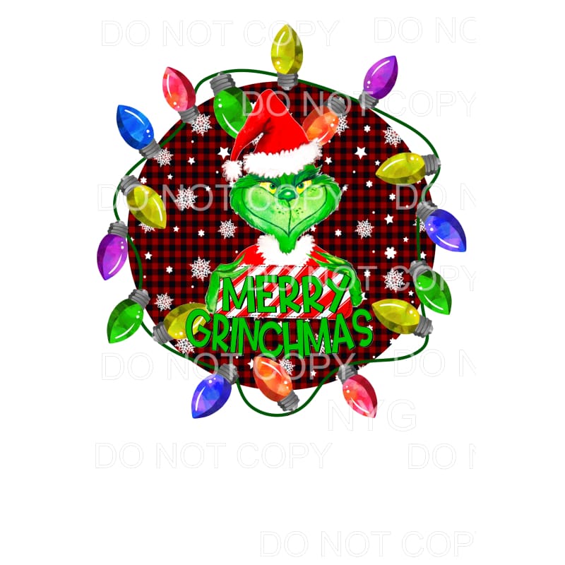 Merry Christmas Grinch # 7078 Sublimation transfers - Heat 