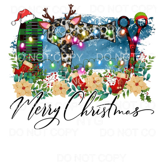Merry Christmas Hair Dresser Sublimation transfers - Heat 