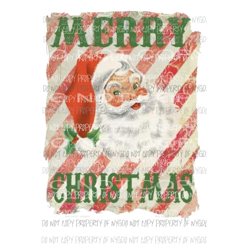 Merry Christmas Santa 20 Sublimation transfers Heat Transfer