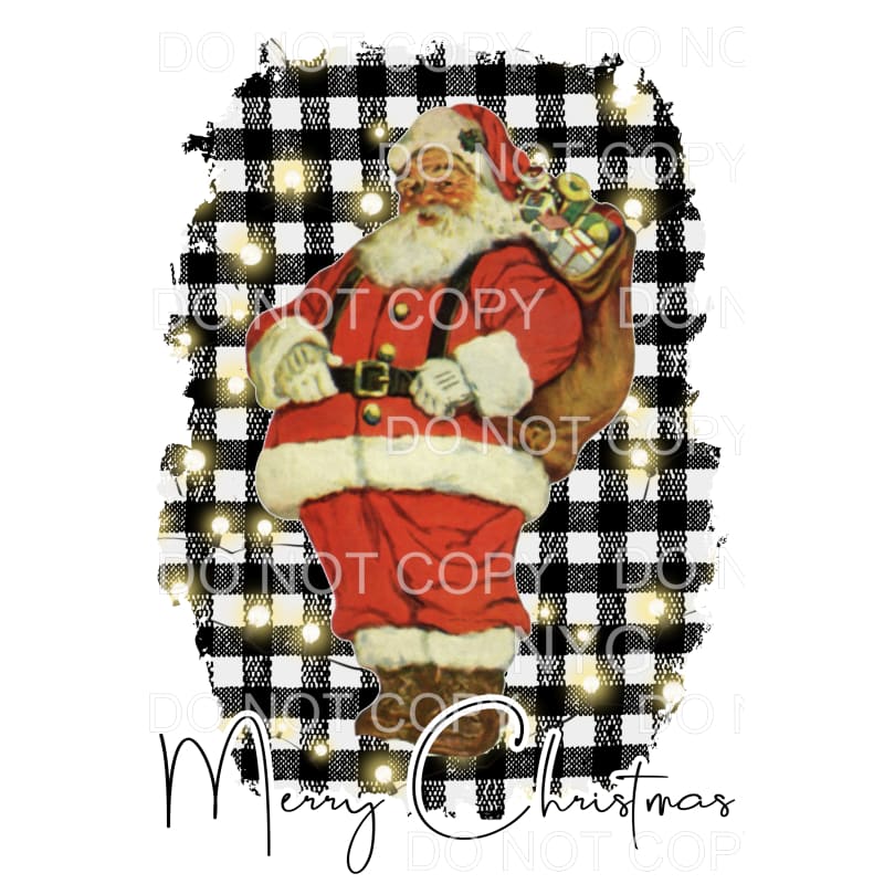 Merry Christmas Santa # 7006 Sublimation transfers - Heat 