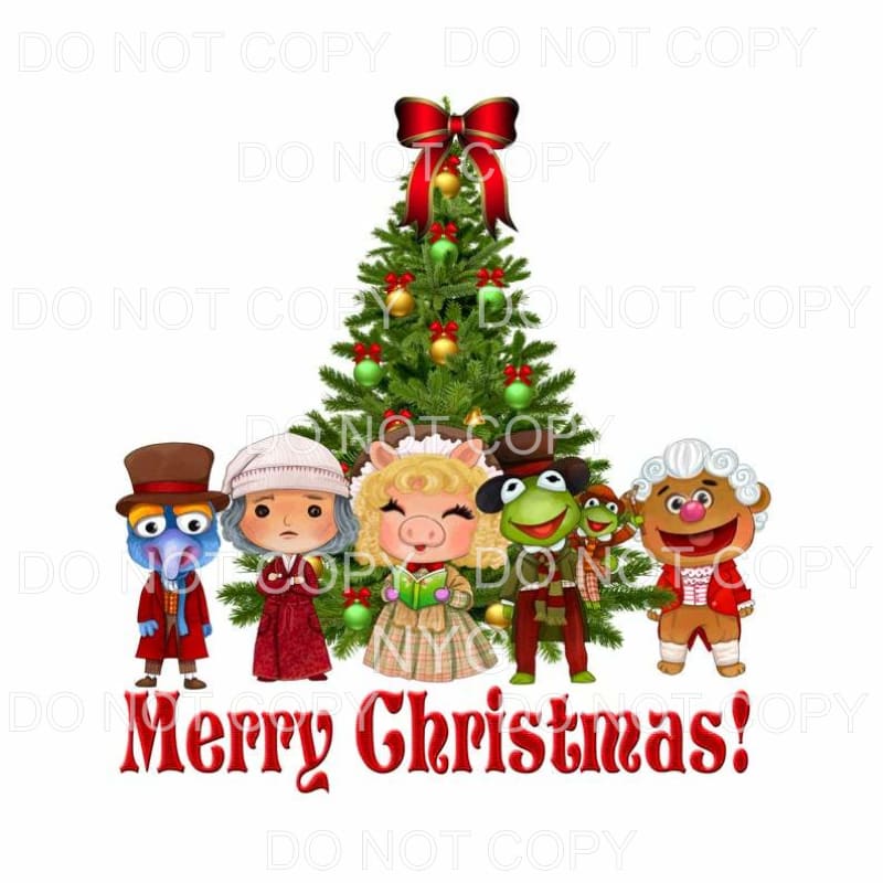 Merry Christmas Tree The Muppets Sublimation transfers - 