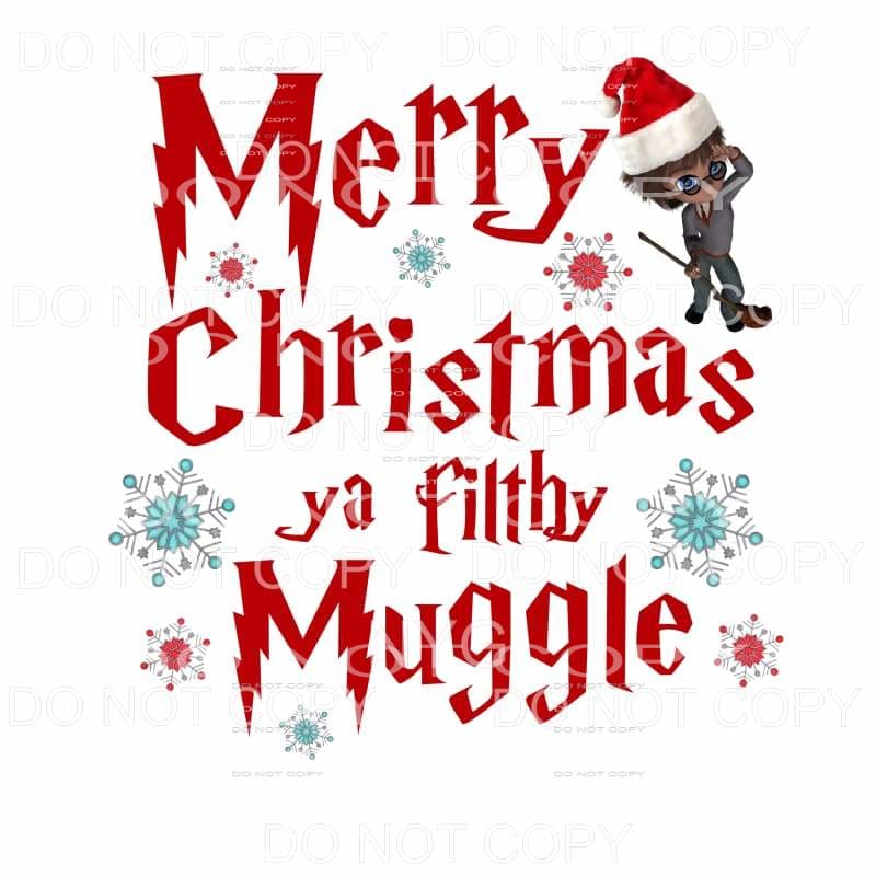 Merry Christmas Ya Filthy Muggle Snowflakes Harry Potter 