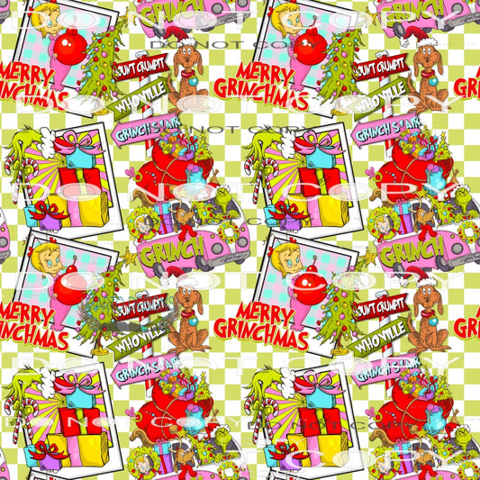 Merry Grinchmas #7286 Sublimation transfers - Heat Transfer