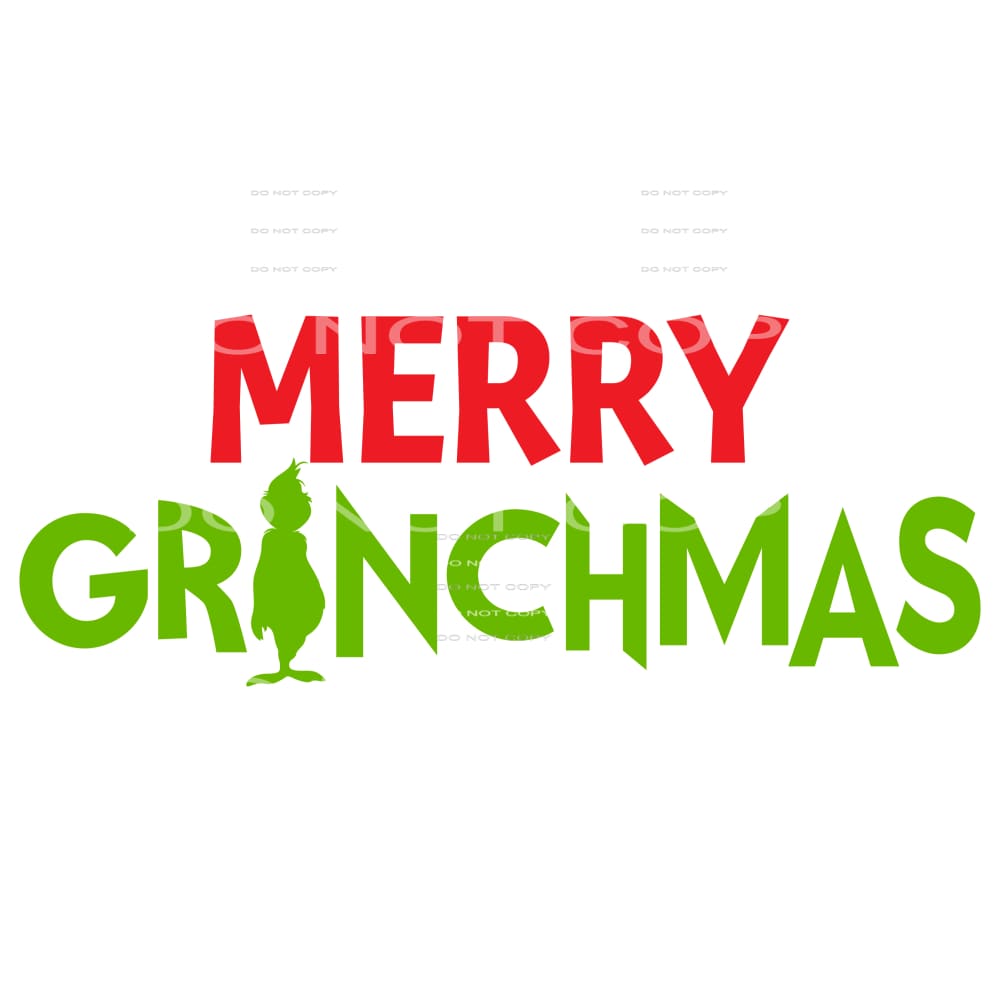 Merry Grinchmas #7481 Sublimation transfers - Heat Transfer