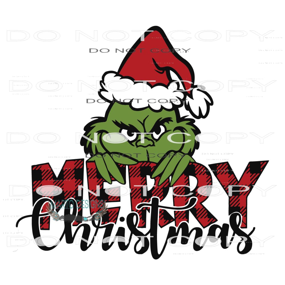 Merry Grinchmas #8272 Sublimation transfers - Heat Transfer