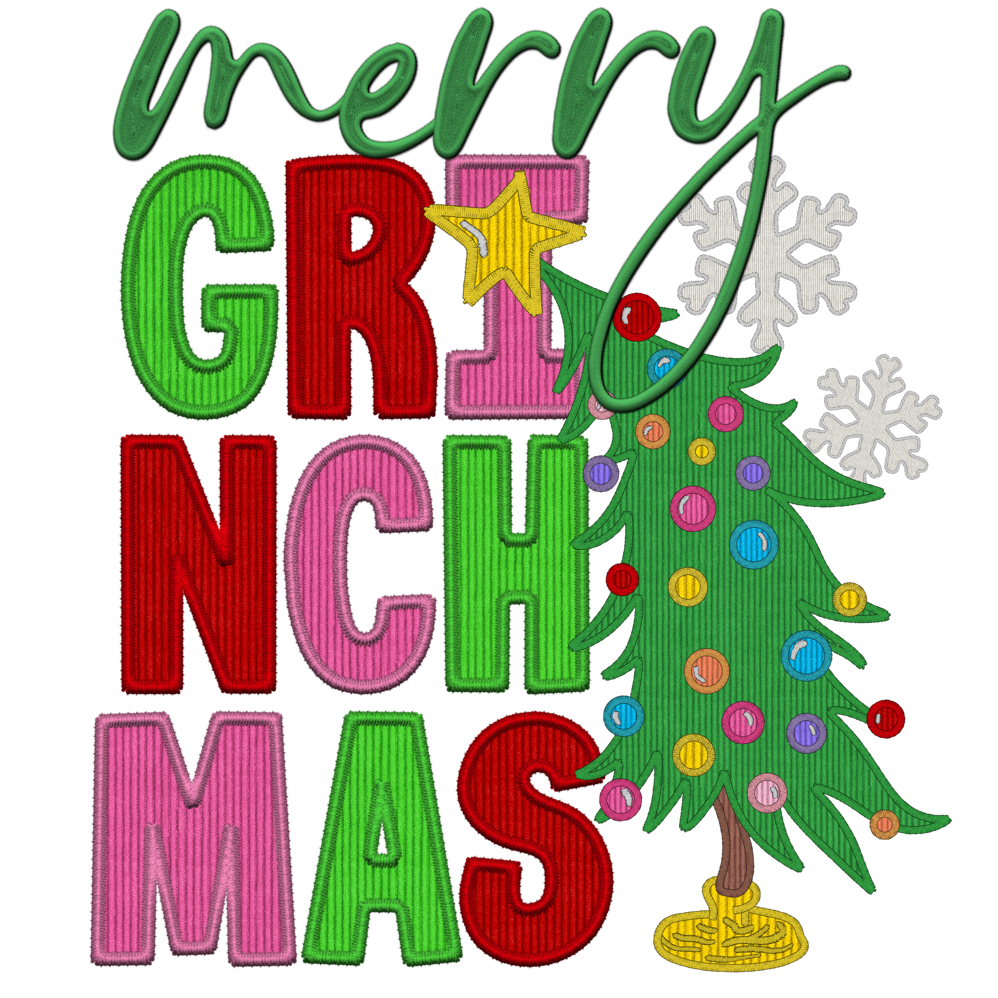 Merry Grinchmas #8273 Sublimation transfers - Heat Transfer