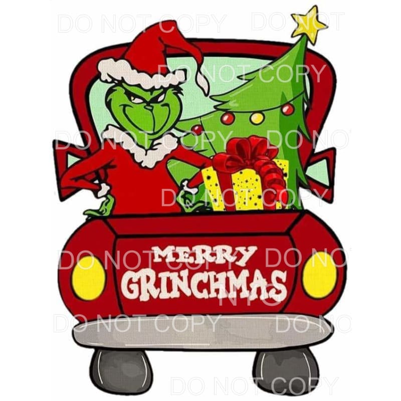 Merry Grinchmas Red Truck The Grinch Christmas Tree Gift 