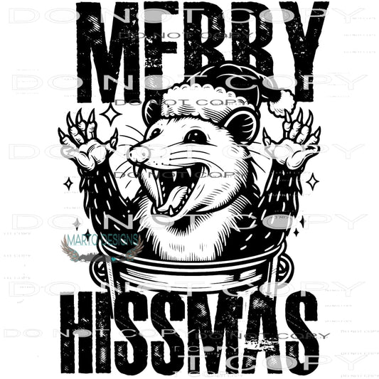 Merry Hissmas #8828 Sublimation transfers - Heat Transfer
