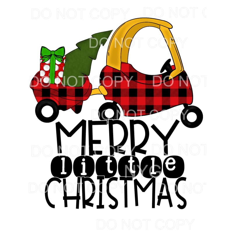 Merry Little Christmas Cozy Coupe Wagon Tree Red Buffalo 