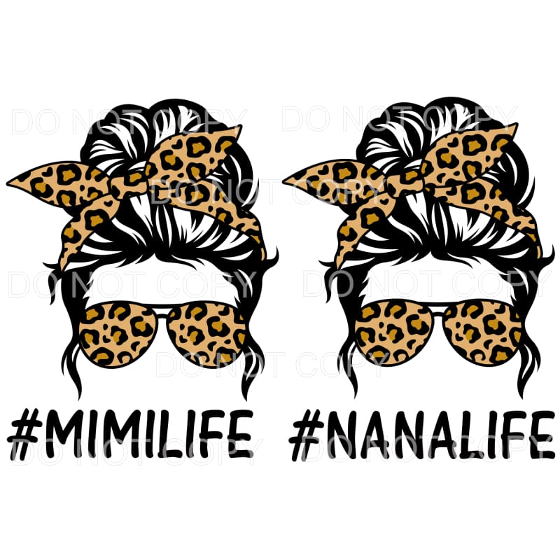 messy Bun Mama - Mimi - Mom - Nana other names in drop down 