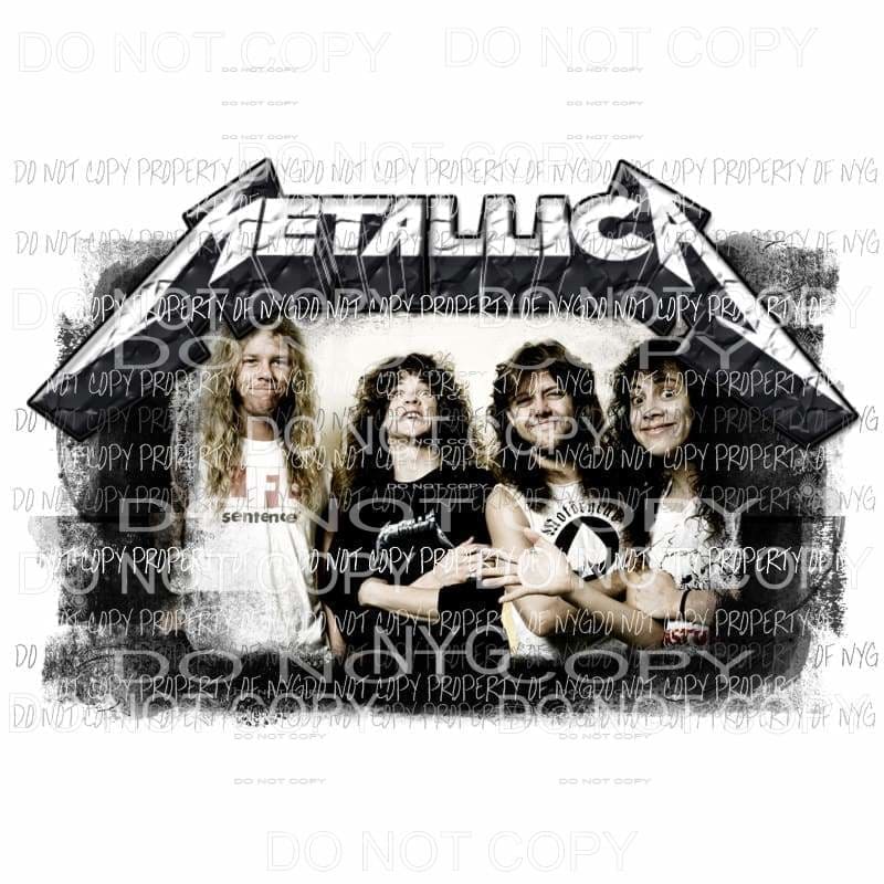 Metallica group #2 black Sublimation transfers Heat Transfer