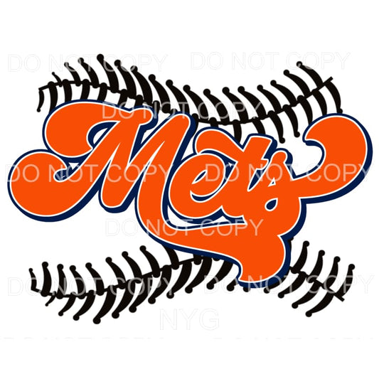 Mets Baseball Stitching New York Sublimation transfers - 