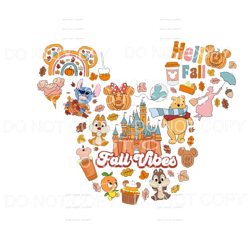 Mickey Ears Disney Characters Things Fall Things Colors #602