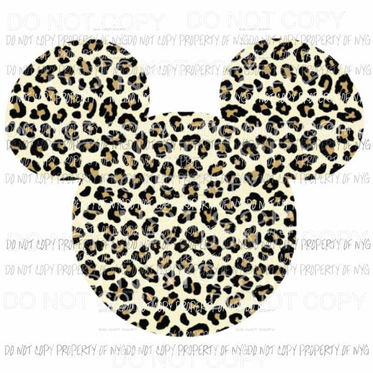 Mickey Leopard Sublimation transfers Heat Transfer