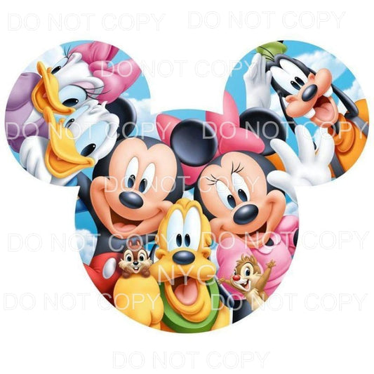 Mickey Mouse Ears Disney Characters Sublimation transfers - 