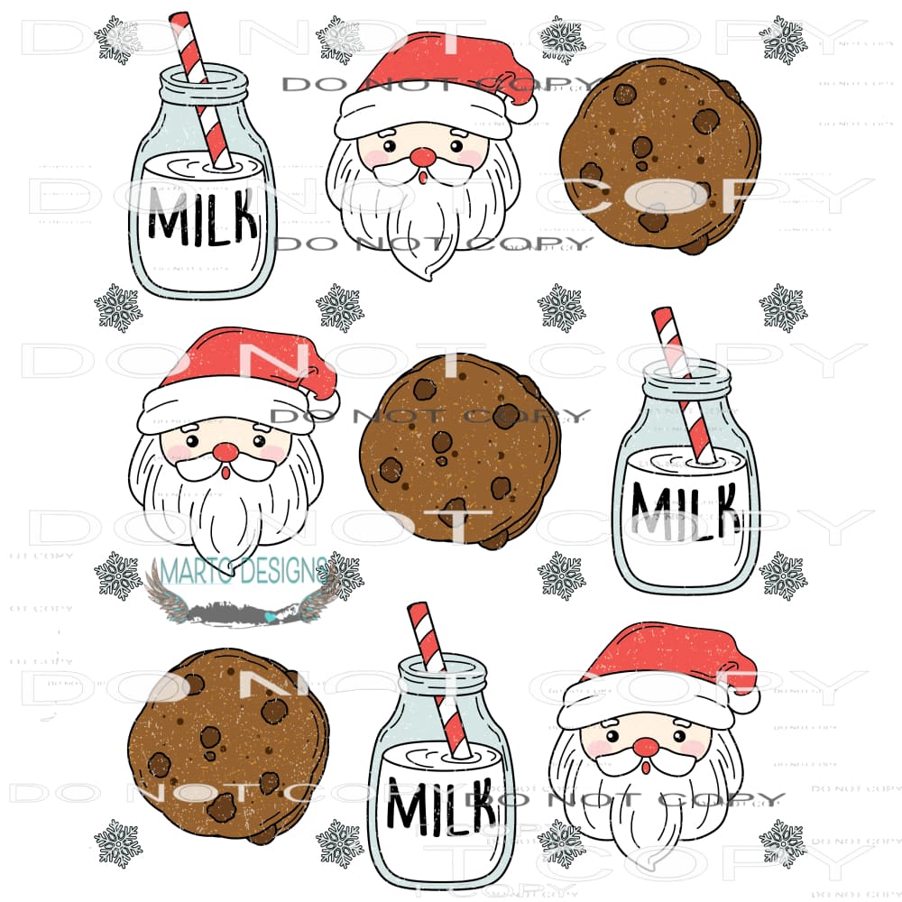 Milk And Cookies #8162 Sublimation transfers - Heat Transfer