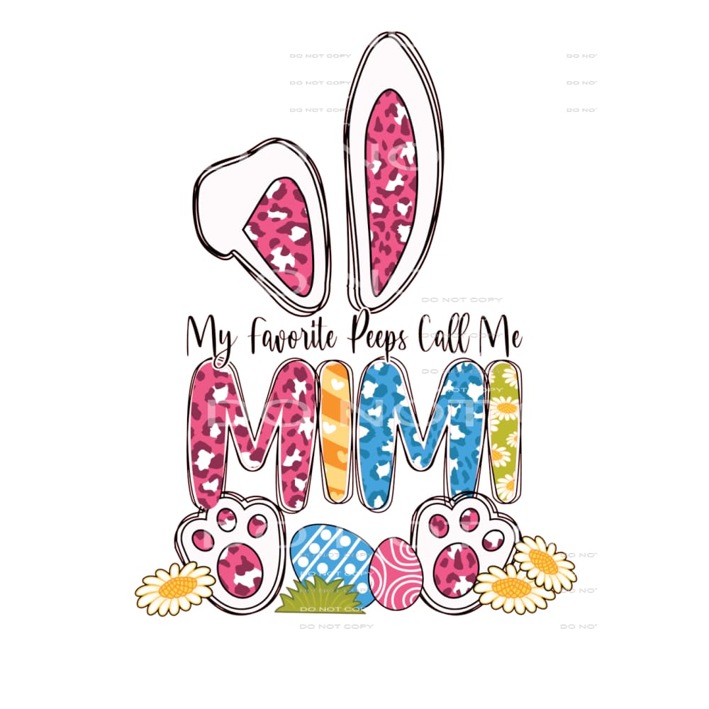 mimi bunny #6118 Sublimation transfers - Heat Transfer