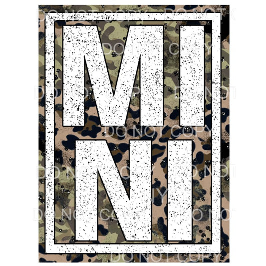 Mini Leopard Framed Sublimation transfers - Heat Transfer