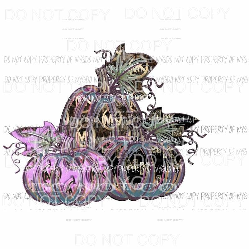 MK Pumpkin Trio Michael Kors Sublimation transfers Heat Transfer