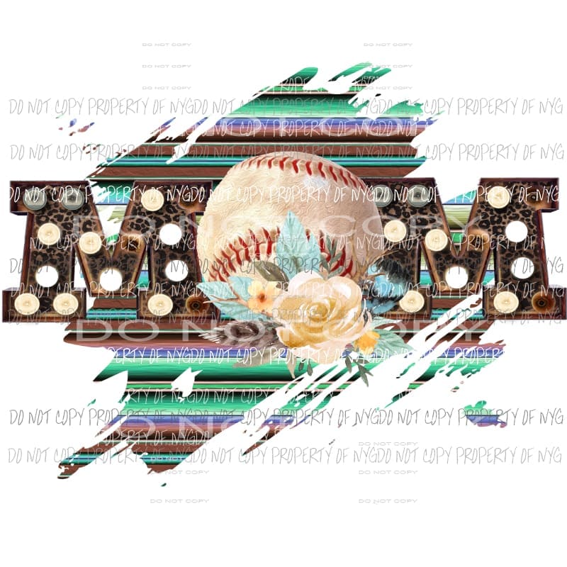 MOM baseball # 4 Sublimation transfers Heat Transfer