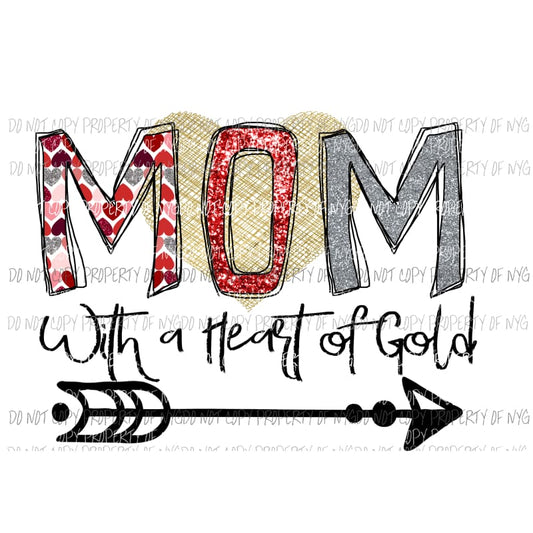 MOM with a heart of gold Sublimation transfers Heat Transfer