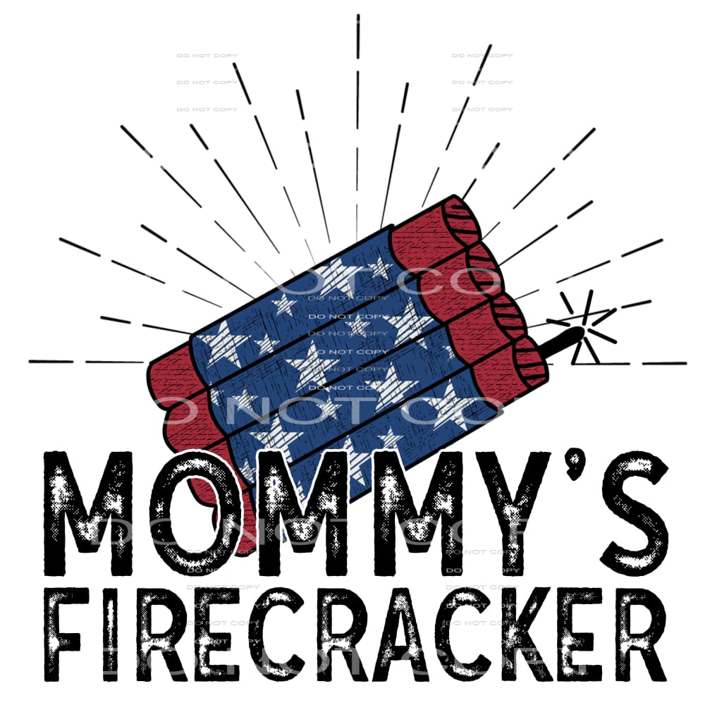 mommy’s firecracker #6965 Sublimation transfers - Heat 