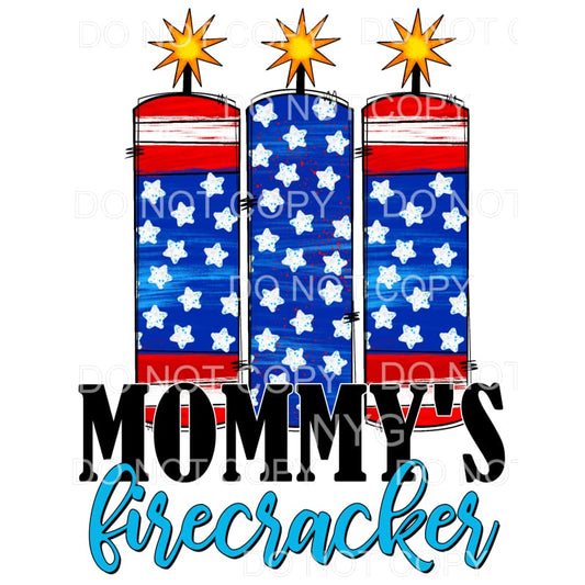 Mommys Firecracker Stars Stripes 4th of July USA America 