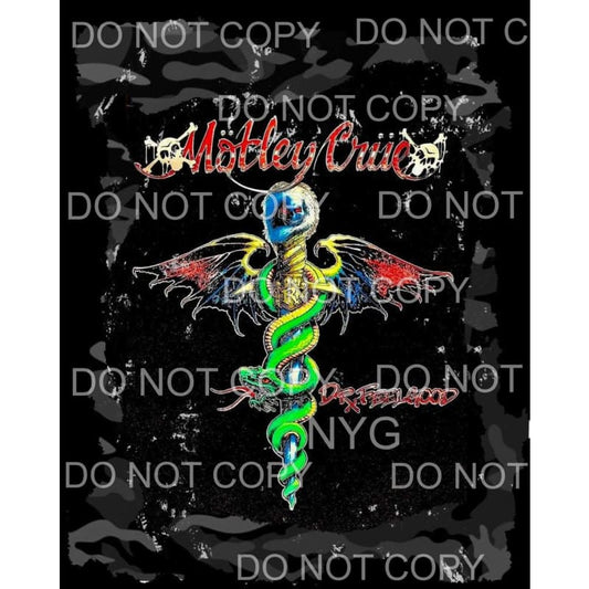 Motley Crue #7 Sublimation transfers - Heat Transfer