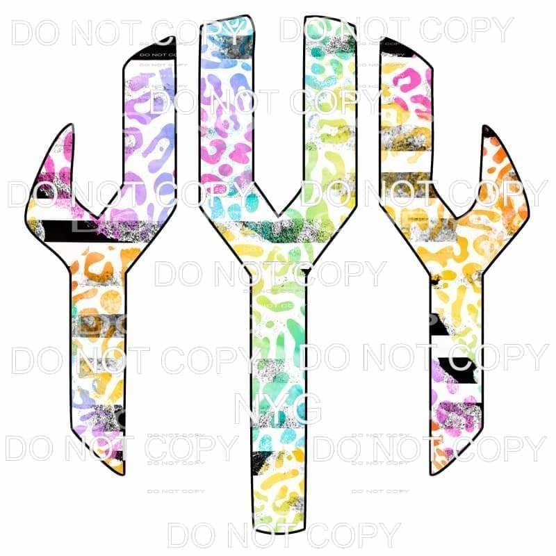 Multi Leopard and black strip monogram letters put letters 