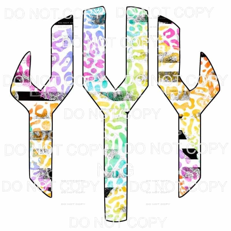 Multi Leopard and black strip monogram letters put letters 