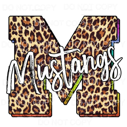 Mustangs Leopard Sublimation transfers - Heat Transfer