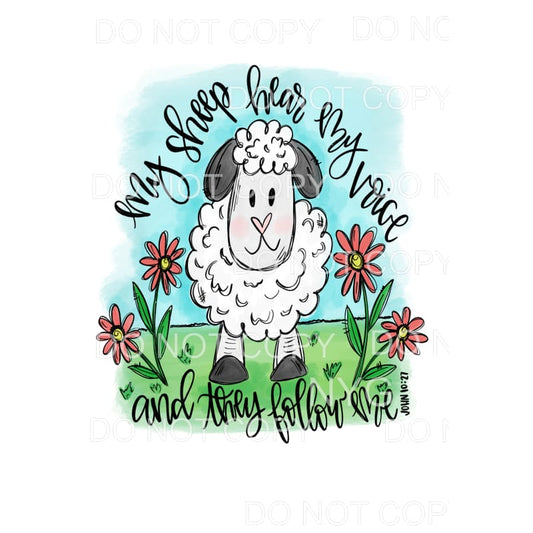 My Sheep Hear My Voice Bible Verse John 1027 Sublimation 