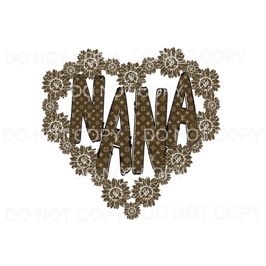 Nana LV Louis Vuitton Flower Heart Sublimation transfers - 