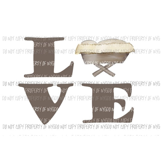 Nativity LOVE Sublimation transfers Heat Transfer