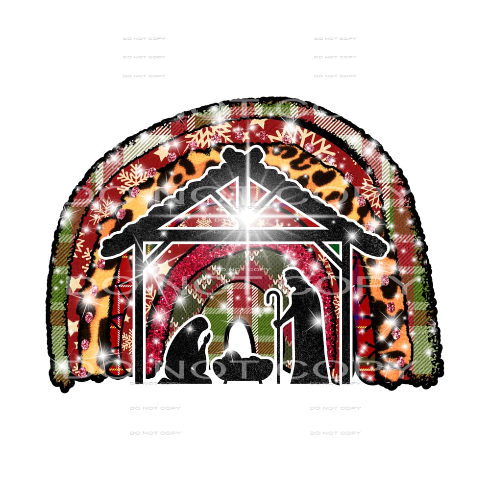 Nativity rainbow #7495 Sublimation transfers - Heat Transfer