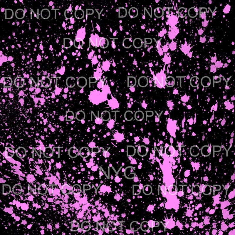 Neon Paint Splatter Sheet #1 Sublimation transfers - 13 x 9 