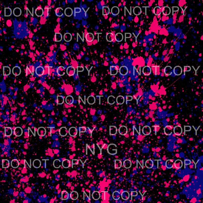 Neon Paint Splatter Sheet #13 Sublimation transfers - 13 x 9