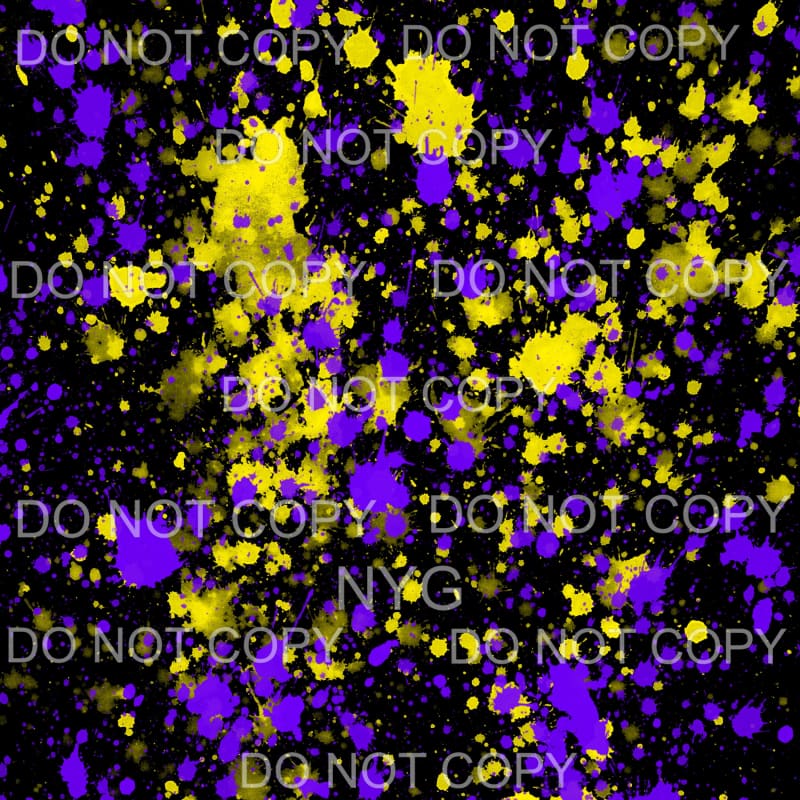 Neon Paint Splatter Sheet #14 Sublimation transfers - 13 x 9
