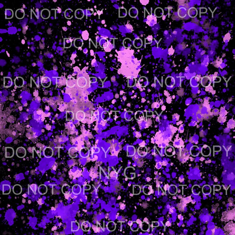 Neon Paint Splatter Sheet #18 Sublimation transfers - 13 x 9