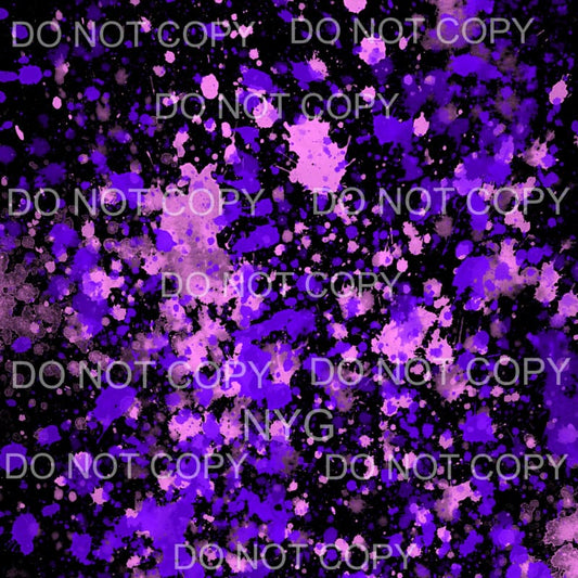 Neon Paint Splatter Sheet #18 Sublimation transfers - 13 x 9