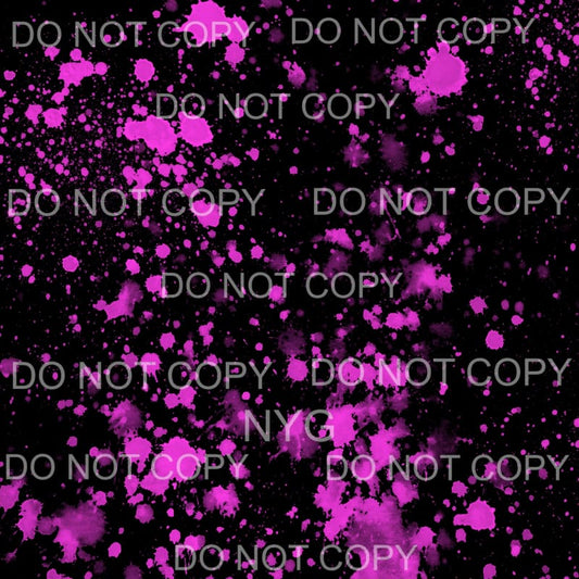 Neon Paint Splatter Sheet #2 Sublimation transfers - 13 x 9 