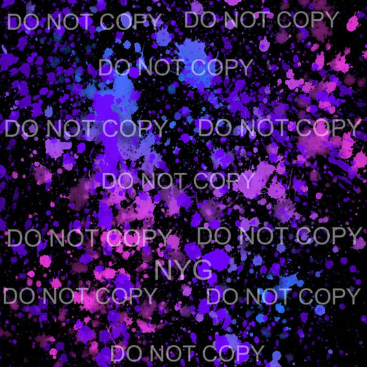 Neon Paint Splatter Sheet #23 Sublimation transfers - 13 x 9