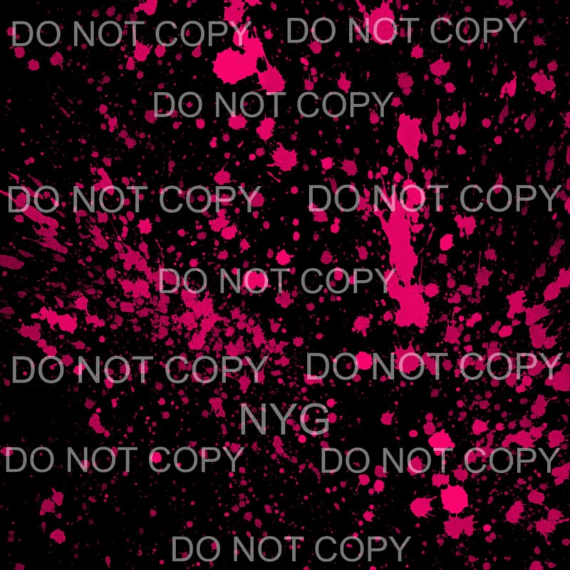 Neon Paint Splatter Sheet #3 Sublimation transfers - 13 x 9 