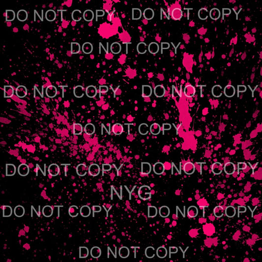 Neon Paint Splatter Sheet #3 Sublimation transfers - 13 x 9 