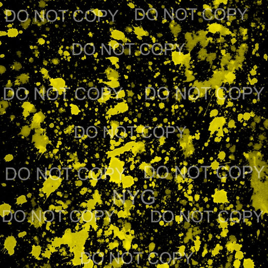 Neon Paint Splatter Sheet #6 Sublimation transfers - 13 x 9 