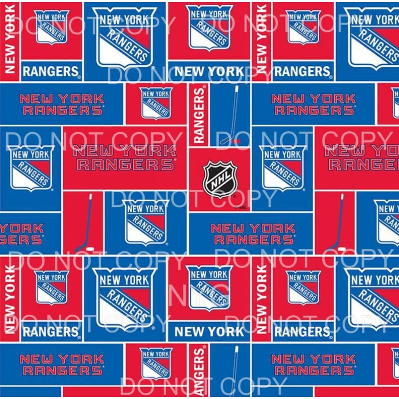New York Rangers NHL Hockey Sheet Sublimation transfers - 13