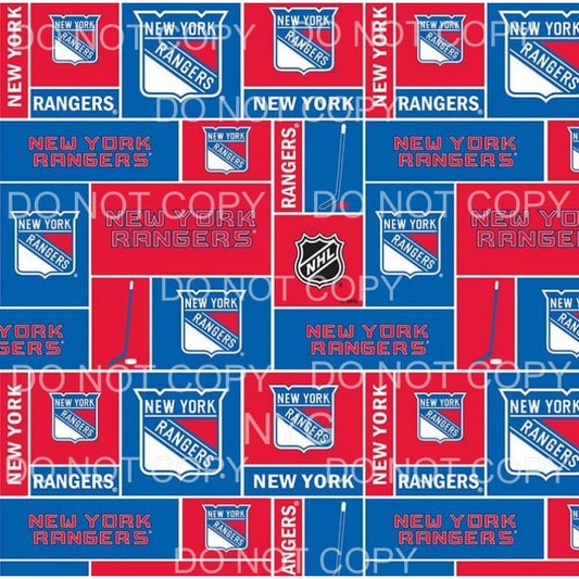 New York Rangers NHL Hockey Sheet Sublimation transfers - 13