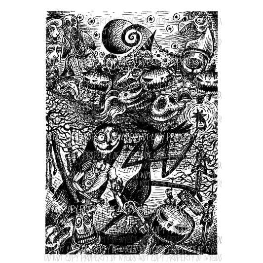 Nightmare Before Christmas 1 Sublimation transfers Heat Transfer