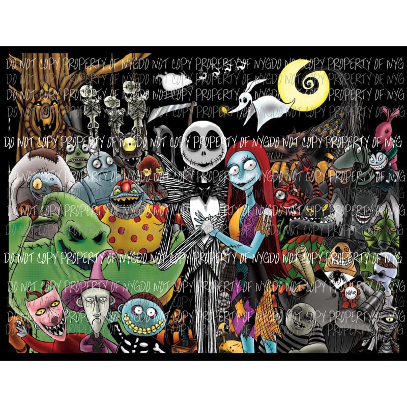Nightmare Before Christmas # 11 Sublimation transfers Heat Transfer