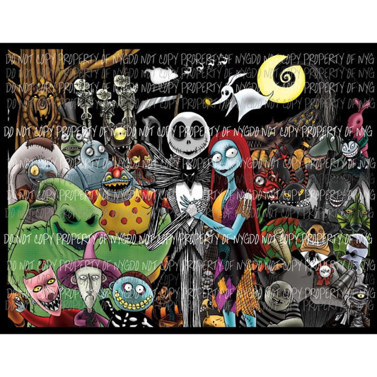 Nightmare Before Christmas # 11 Sublimation transfers Heat Transfer